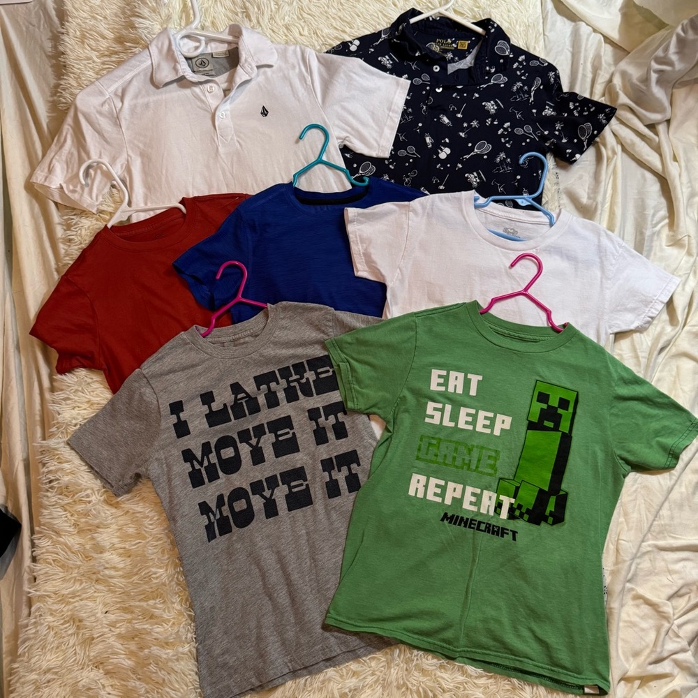 K28. Lot of‎ 7 Kids tops (M)